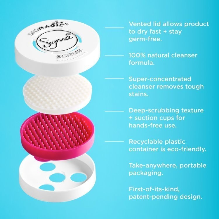 【愛來客 】☆美國Sigma官方授權經銷商☆ Sigma SIGMAGI SCRUB天然配方刷具清潔 清潔墊 洗刷皂-細節圖5