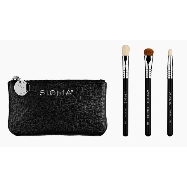 【愛來客】Sigma Glam ＇N Go Mini Eye Brush Set 迷你眼部刷具+化妝包 4件組-細節圖2