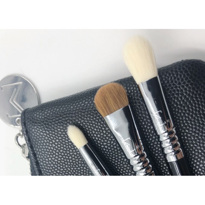 【愛來客】Sigma Glam ＇N Go Mini Eye Brush Set 迷你眼部刷具+化妝包 4件組-細節圖3