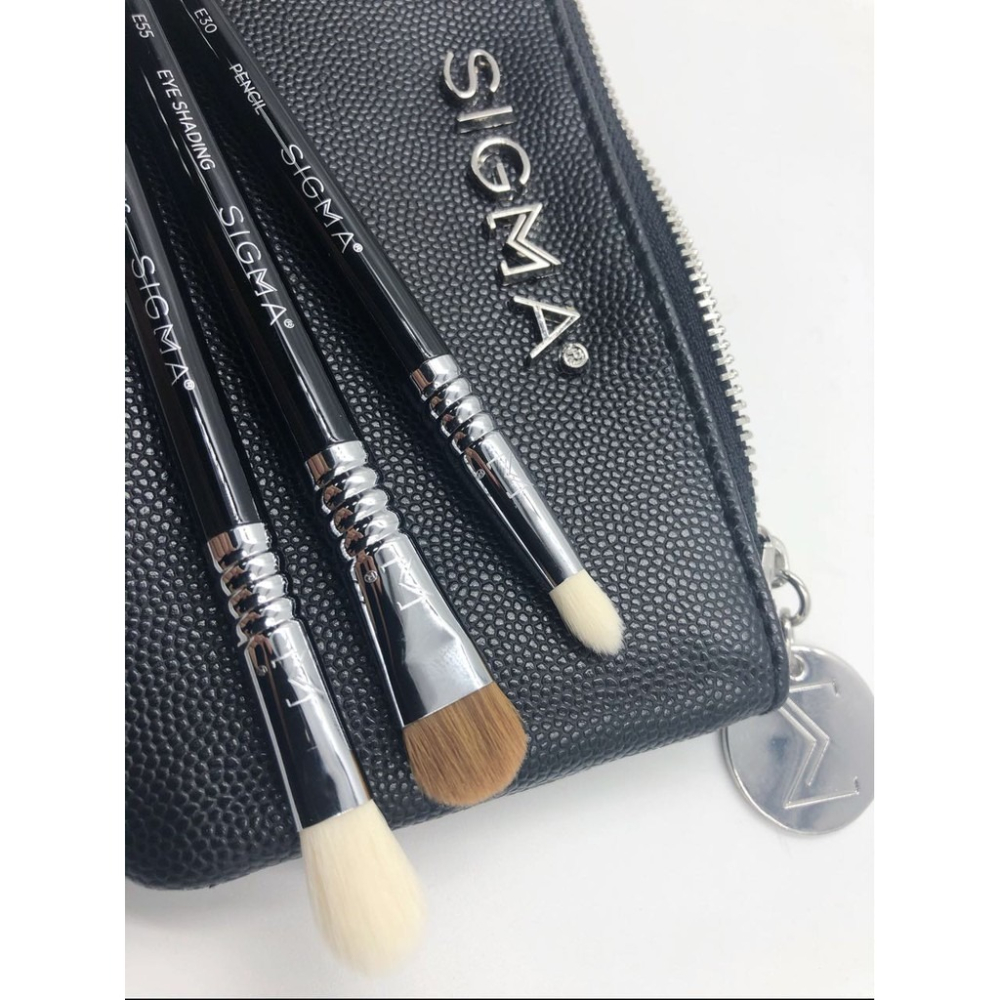 【愛來客】Sigma Glam ＇N Go Mini Eye Brush Set 迷你眼部刷具+化妝包 4件組-細節圖4