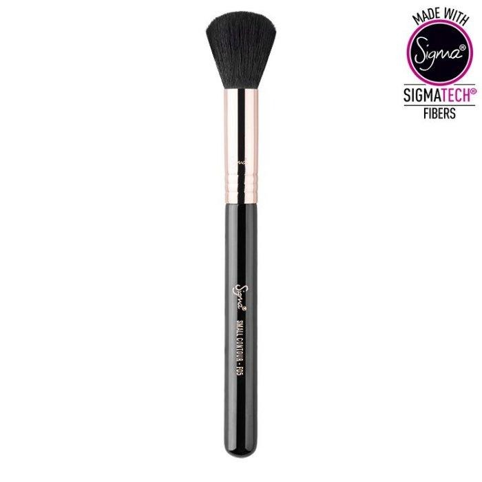 【愛來客】☆美國Sigma官方授權經銷商☆ F05 - SMALL CONTOUR COPPER (玫瑰金) 化妝刷-細節圖2