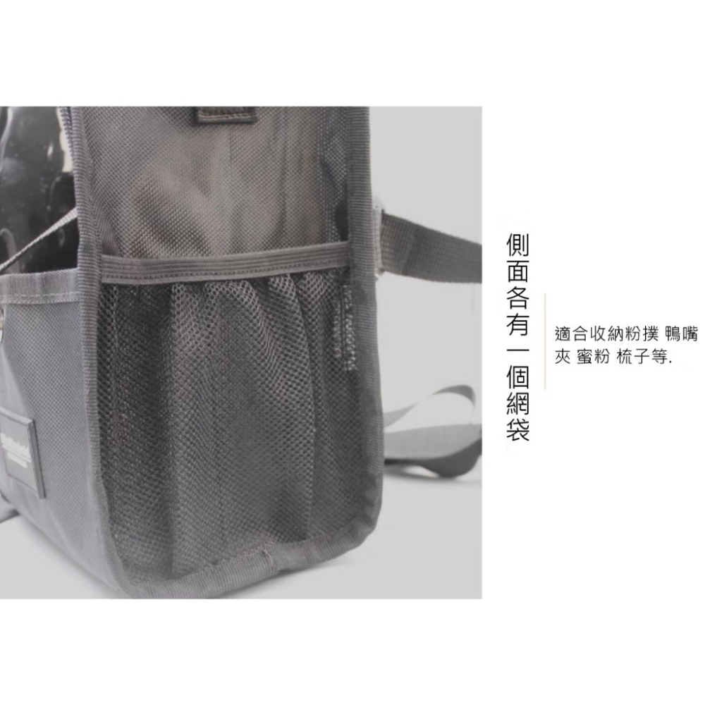 【愛來客】PVC透明牛津布料隔板可拆卸斜背繫腰化妝包化妝師輕便耐用易清理可拆卸隔板-細節圖6