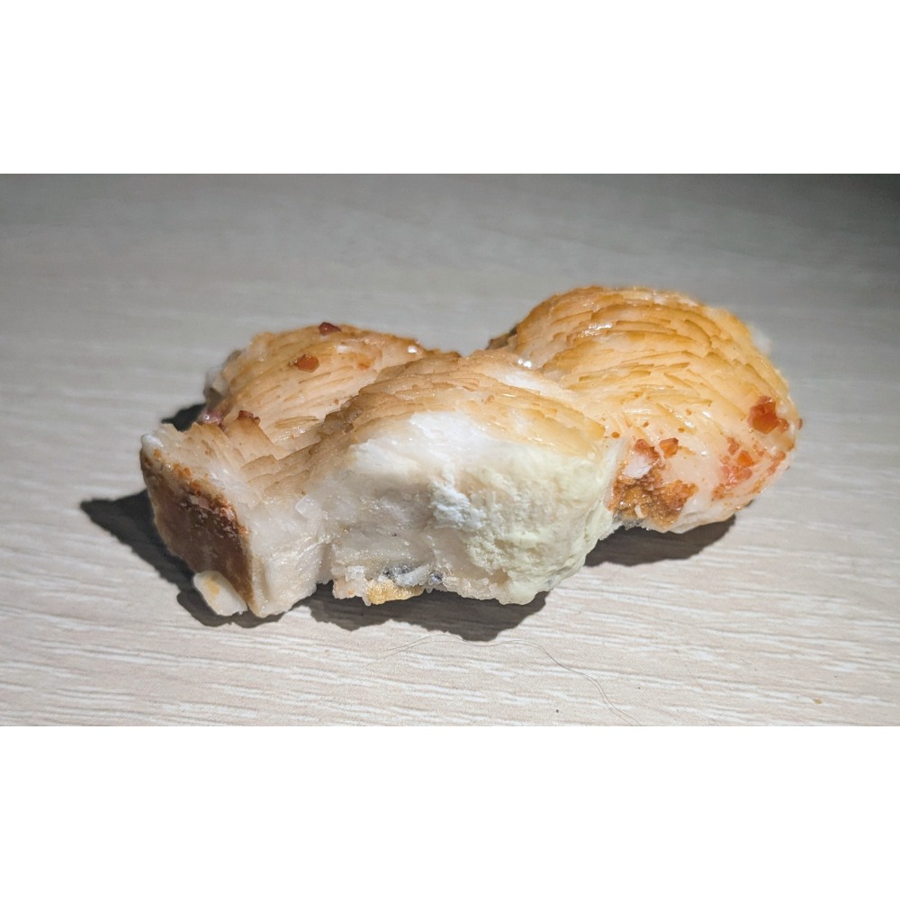 摩洛哥 釩鉛礦共生重晶石 扇形結晶 礦物標本 收藏件-細節圖9