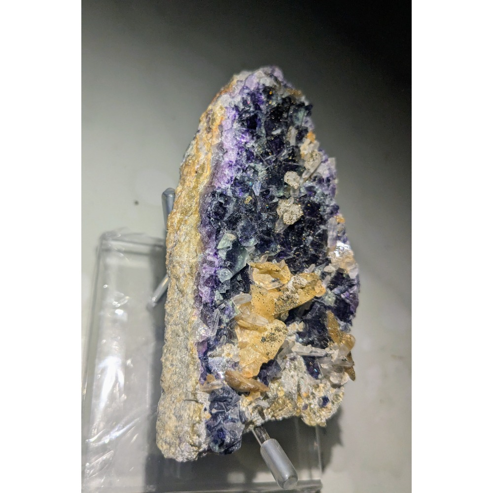 內蒙古 幻影螢石共生 菱鐵礦 水晶標本-細節圖4