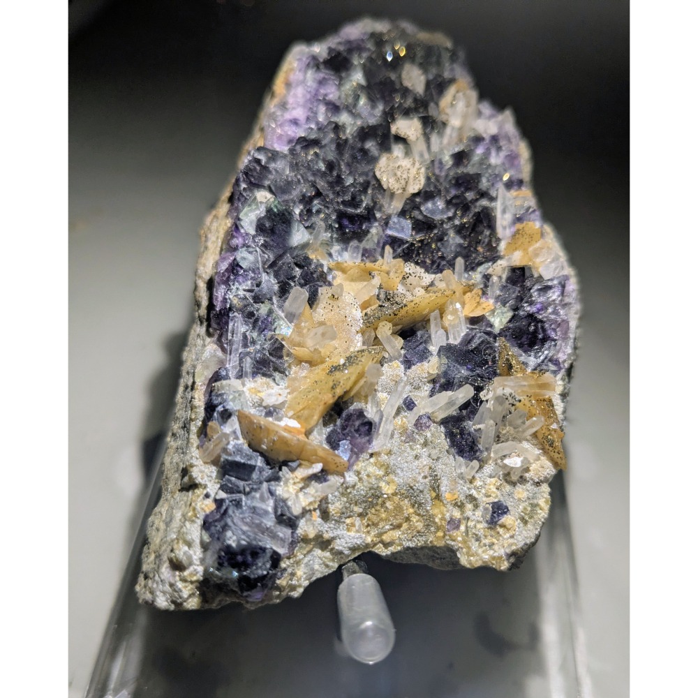 內蒙古 幻影螢石共生 菱鐵礦 水晶標本-細節圖6