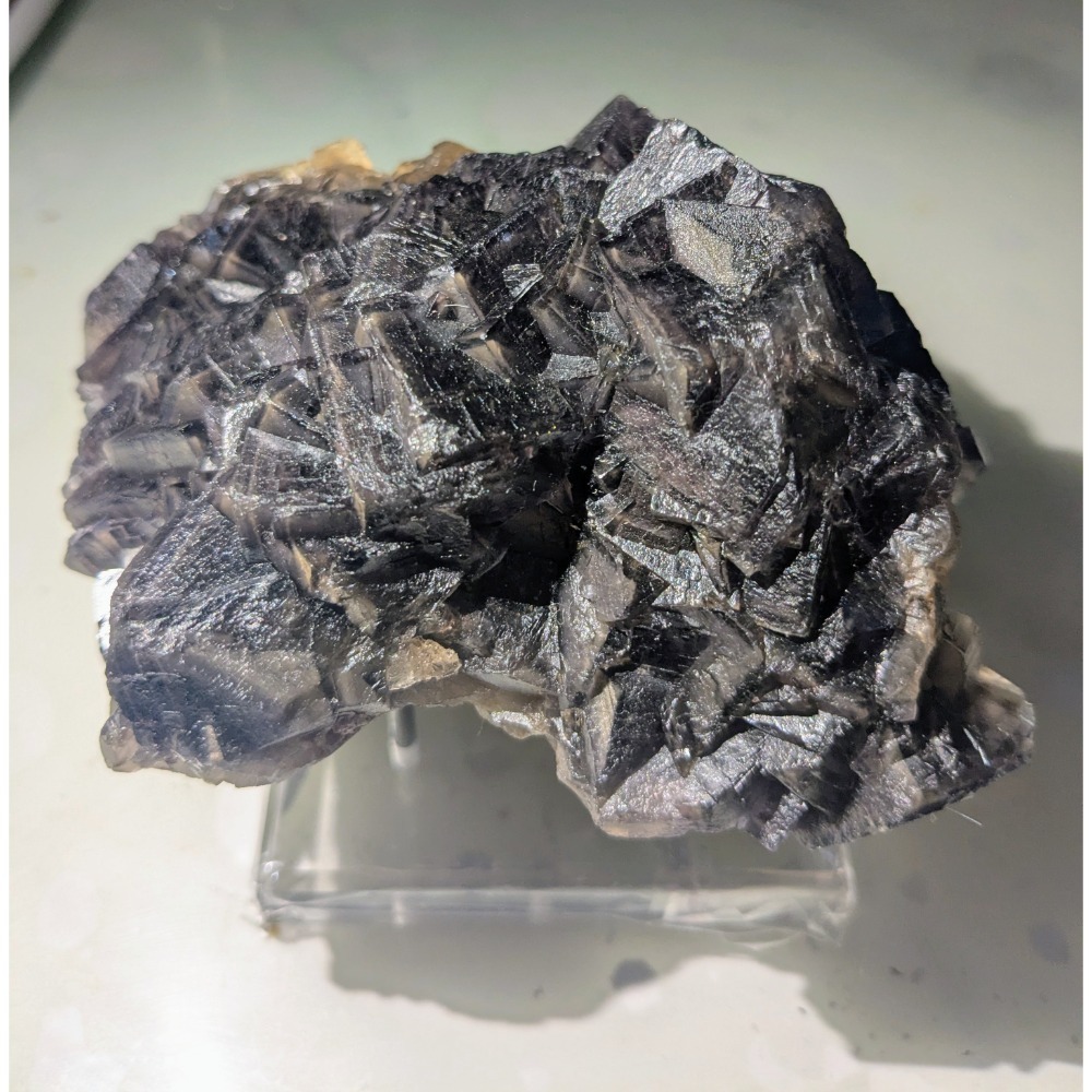 巴基斯坦 黑玫瑰螢石 原礦標本｜UV 強烈螢光｜收藏級結晶-細節圖6