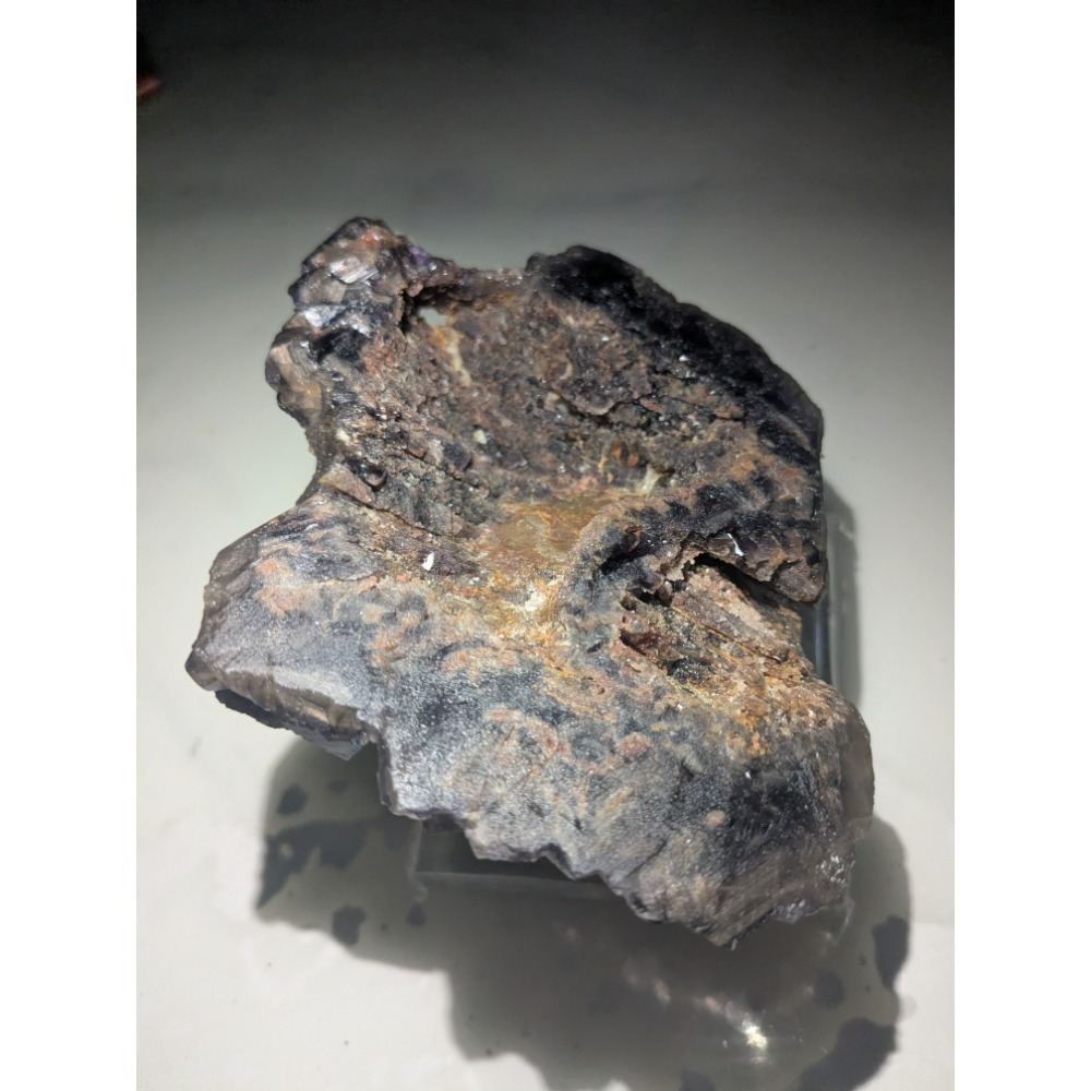 巴基斯坦 黑玫瑰螢石 原礦標本｜UV 強烈螢光｜收藏級結晶-細節圖8
