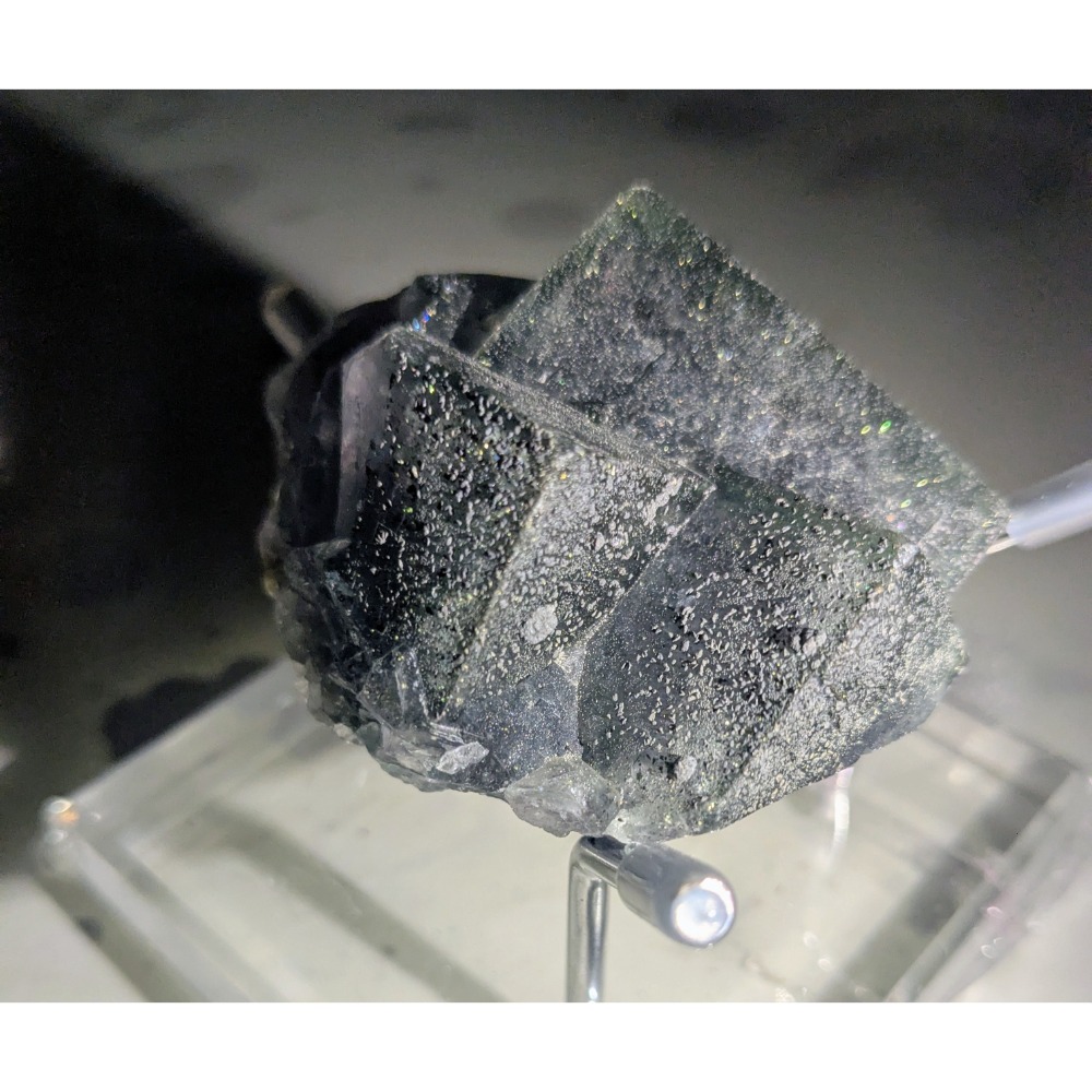 尼日利亞 日光瑩石 Fluorite / 日光感 彩螢光 礦物 標本-細節圖2