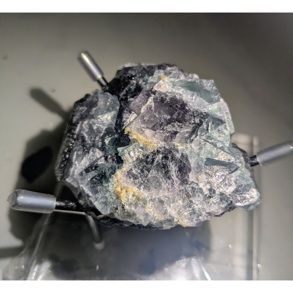 尼日利亞 日光瑩石 Fluorite / 日光感 彩螢光 礦物 標本-細節圖5