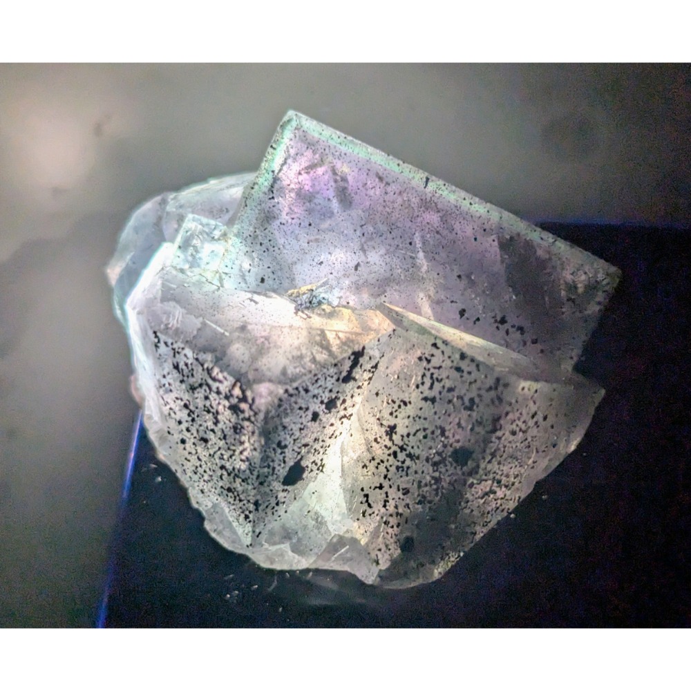 尼日利亞 日光瑩石 Fluorite / 日光感 彩螢光 礦物 標本-細節圖8