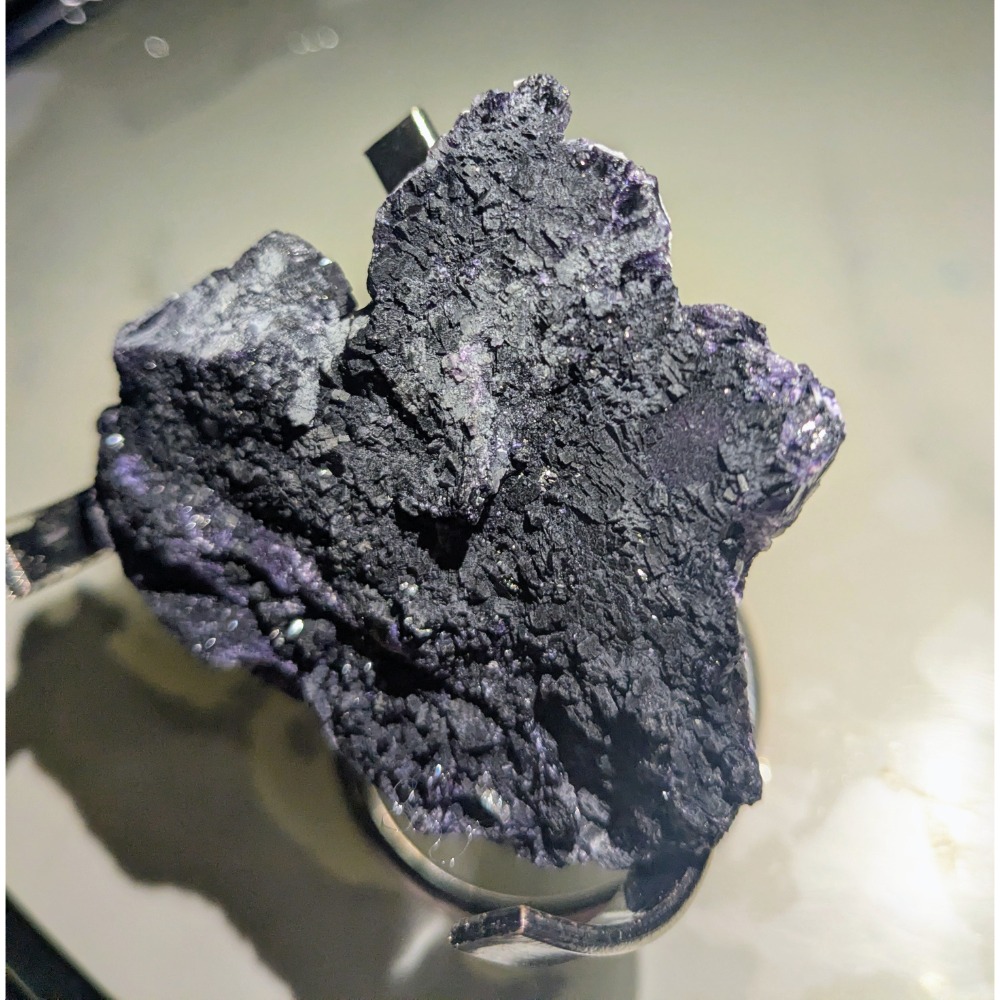 湖北恩施 浮生螢石 Mineral Fluorite Specimen 黑紫方解石 花狀結晶 收藏 標本-細節圖10