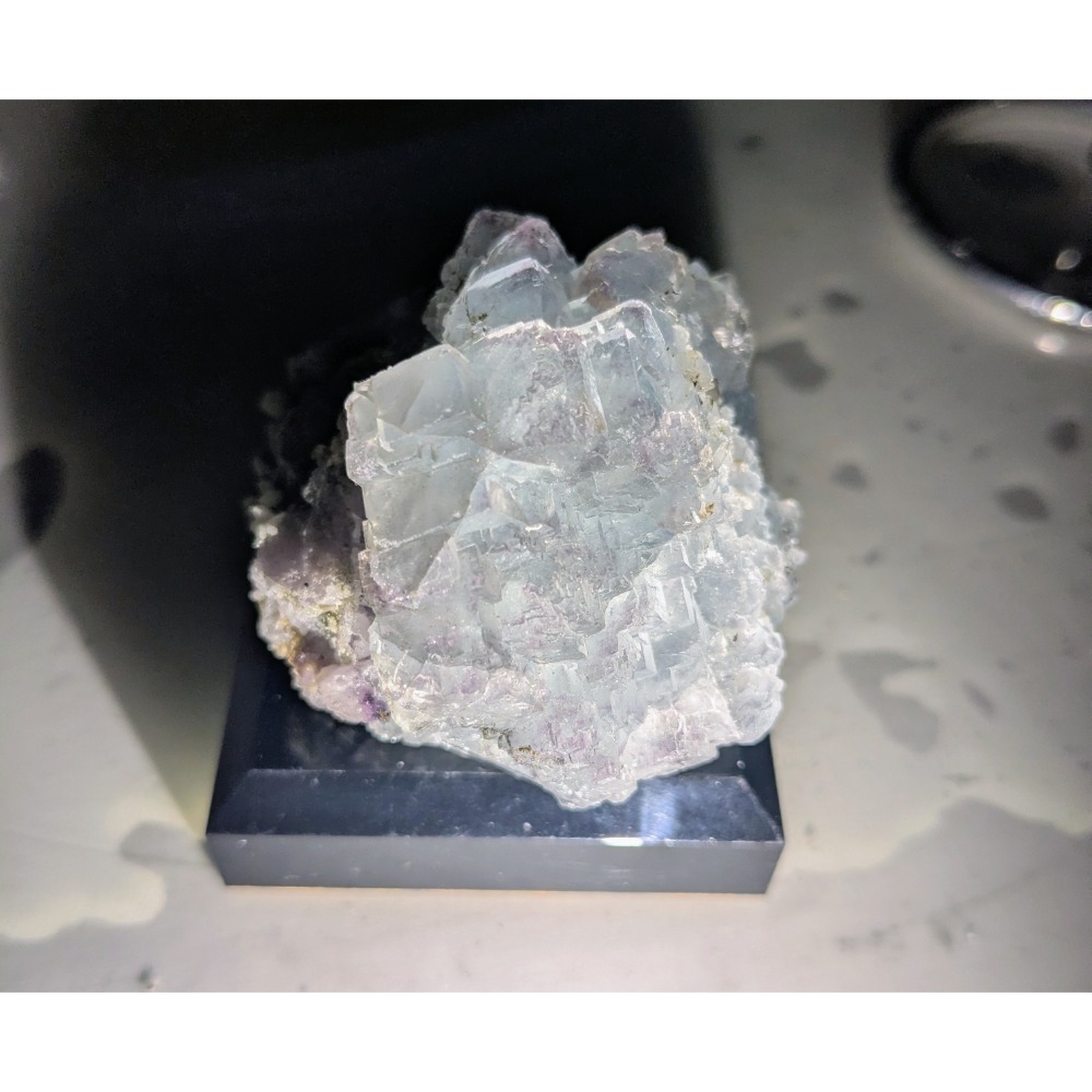 Fluorite 螢石 礦石｜湖南瑤崗仙 原礦標本 帶立方體晶洞-細節圖3