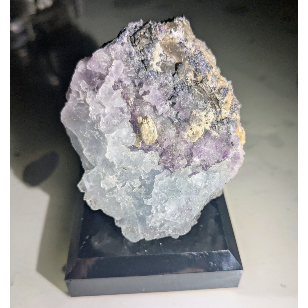Fluorite 螢石 礦石｜湖南瑤崗仙 原礦標本 帶立方體晶洞-細節圖7