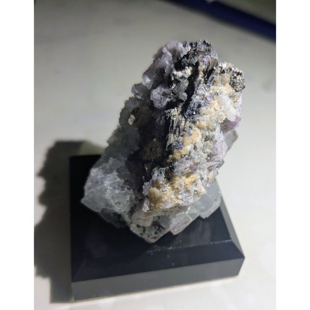 Fluorite 螢石 礦石｜湖南瑤崗仙 原礦標本 帶立方體晶洞-細節圖11