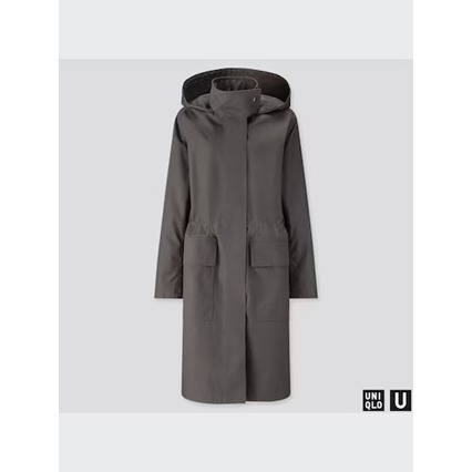 Yuan`s 『 品味生活』~ UNIQLO U 軍裝風長版 外套 大衣 s號 防風防潑水 狀況良好 421053-細節圖4