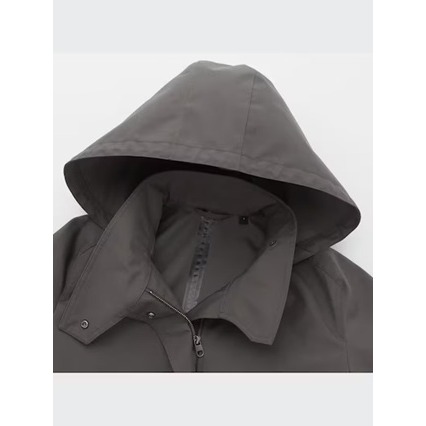 Yuan`s 『 品味生活』~ UNIQLO U 軍裝風長版 外套 大衣 s號 防風防潑水 狀況良好 421053-細節圖5