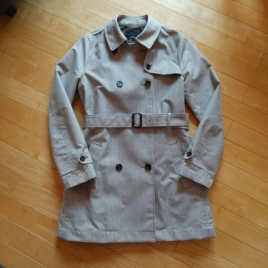 Yuan`s 『 品味生活』~ UNIQLO 短版風衣外套 軍裝大衣 S號 近全新-細節圖5