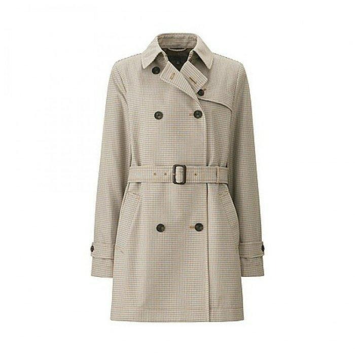 Yuan`s 『 品味生活』~ UNIQLO 短版風衣外套 軍裝大衣 S號 近全新-細節圖7