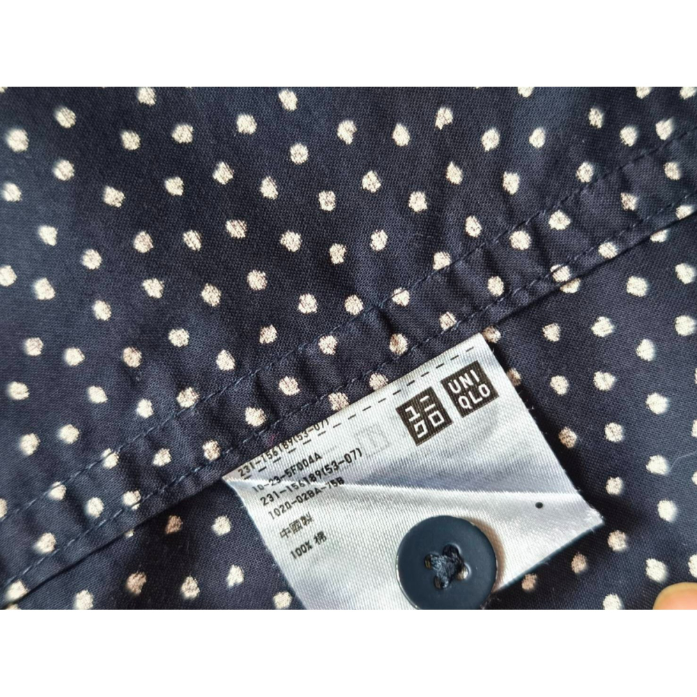 Yuan`s 『 品味生活』~ UNIQLO Ines de la Fressange 純棉長袖襯衫 M號 近新-細節圖4