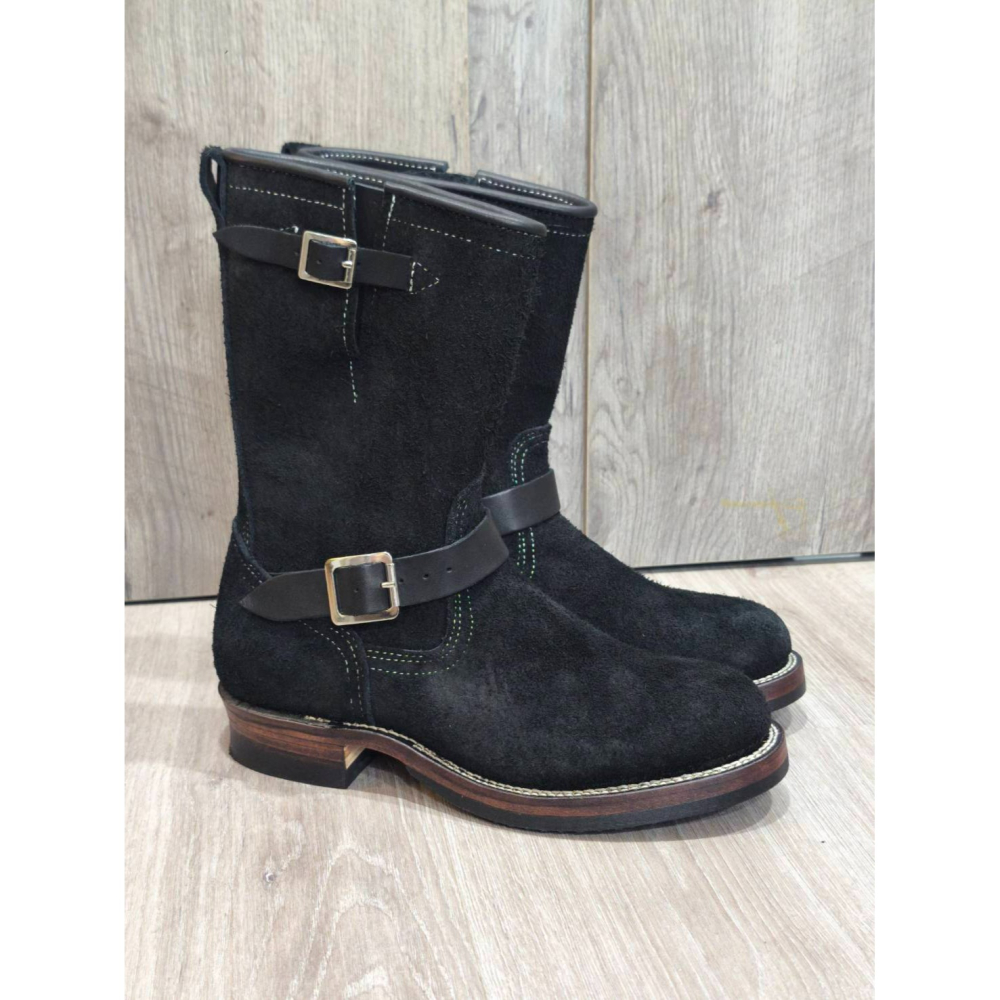 Yuan`s 『 品味生活』~ Quanshoemaker 固特異玩家 黑翻毛 工程師靴 41碼 WESCO 2268-細節圖2