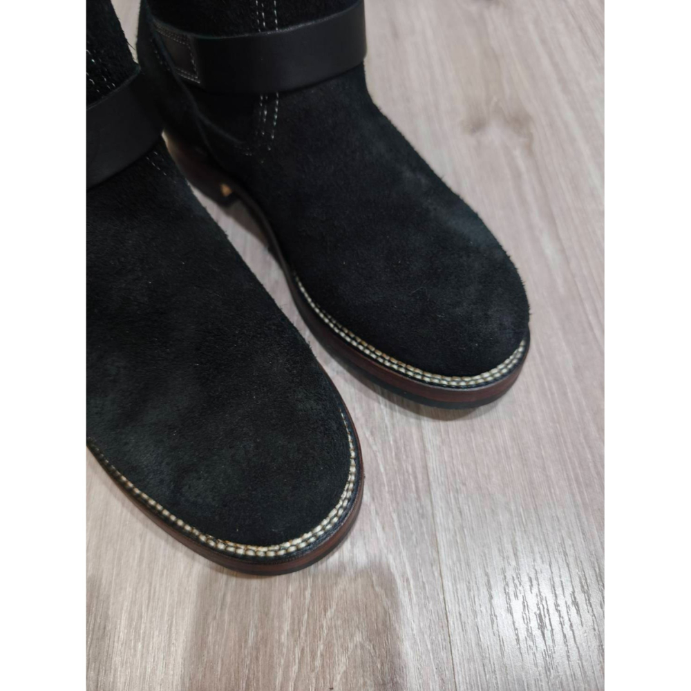 Yuan`s 『 品味生活』~ Quanshoemaker 固特異玩家 黑翻毛 工程師靴 41碼 WESCO 2268-細節圖3