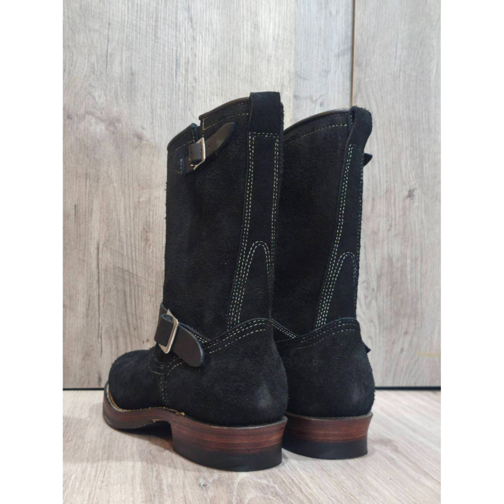 Yuan`s 『 品味生活』~ Quanshoemaker 固特異玩家 黑翻毛 工程師靴 41碼 WESCO 2268-細節圖4