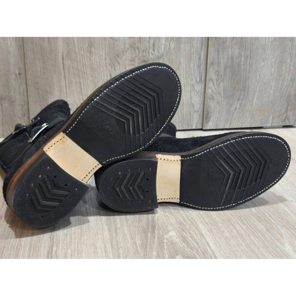 Yuan`s 『 品味生活』~ Quanshoemaker 固特異玩家 黑翻毛 工程師靴 41碼 WESCO 2268-細節圖6