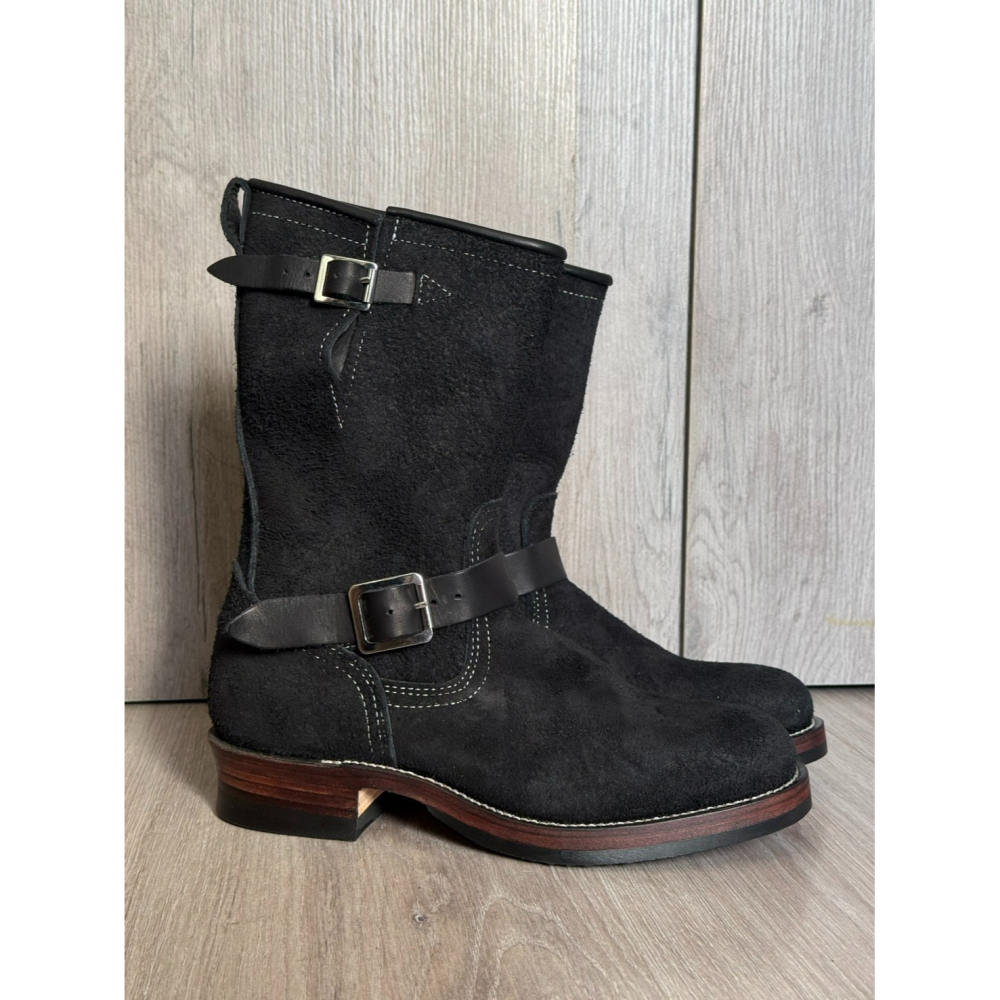 Yuan`s 『 品味生活』~ Quanshoemaker 固特異 黑翻毛 單線 工程師靴 41碼 WESCO 9268-細節圖2