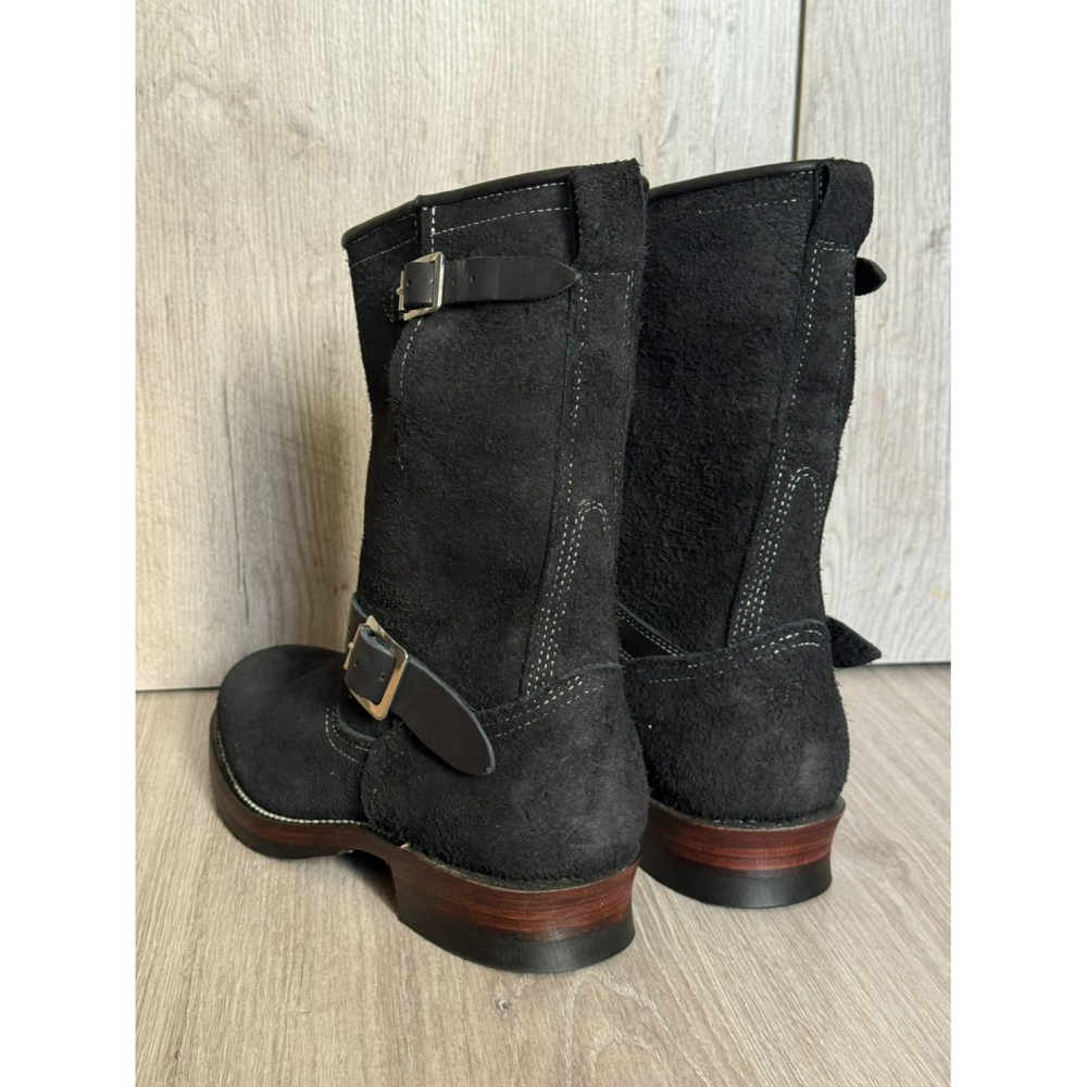 Yuan`s 『 品味生活』~ Quanshoemaker 固特異 黑翻毛 單線 工程師靴 41碼 WESCO 9268-細節圖4