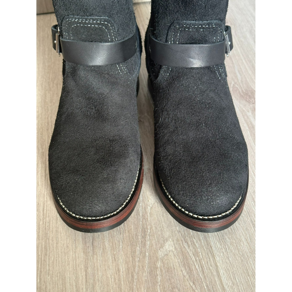 Yuan`s 『 品味生活』~ Quanshoemaker 固特異 黑翻毛 單線 工程師靴 41碼 WESCO 9268-細節圖5