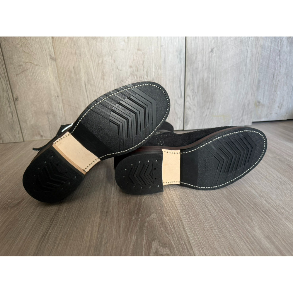 Yuan`s 『 品味生活』~ Quanshoemaker 固特異 黑翻毛 單線 工程師靴 41碼 WESCO 9268-細節圖6