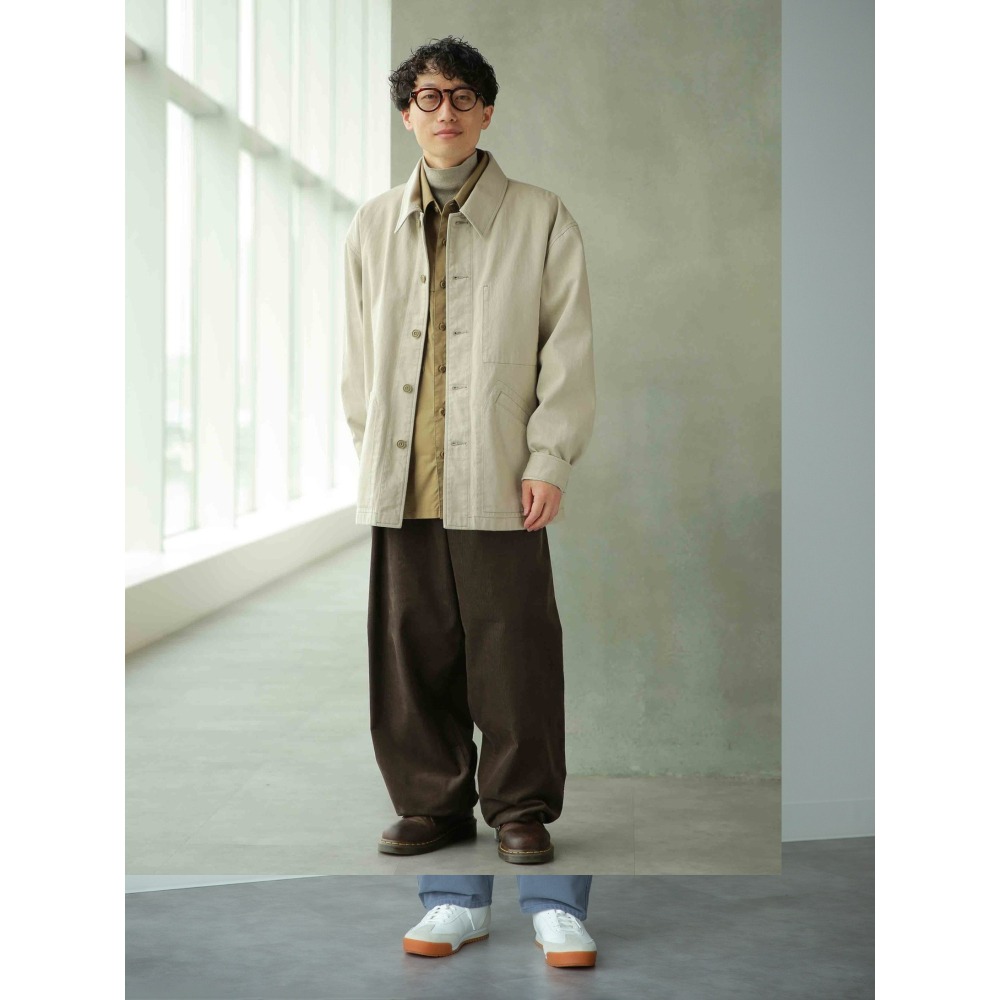 Yuan`s 『 品味生活』~ UNIQLO U系列 LEMAIRE設計聯名 水洗棉牛仔外套 法式工裝夾克 M號 近全新-細節圖7