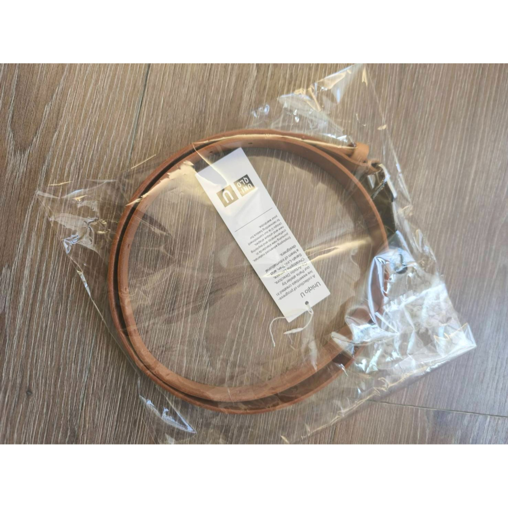 Yuan`s 『 品味生活』~ UNIQLO U系列 LEMAIRE設計聯名 義大利Volpi 窄版皮帶 M號 近全新-細節圖4