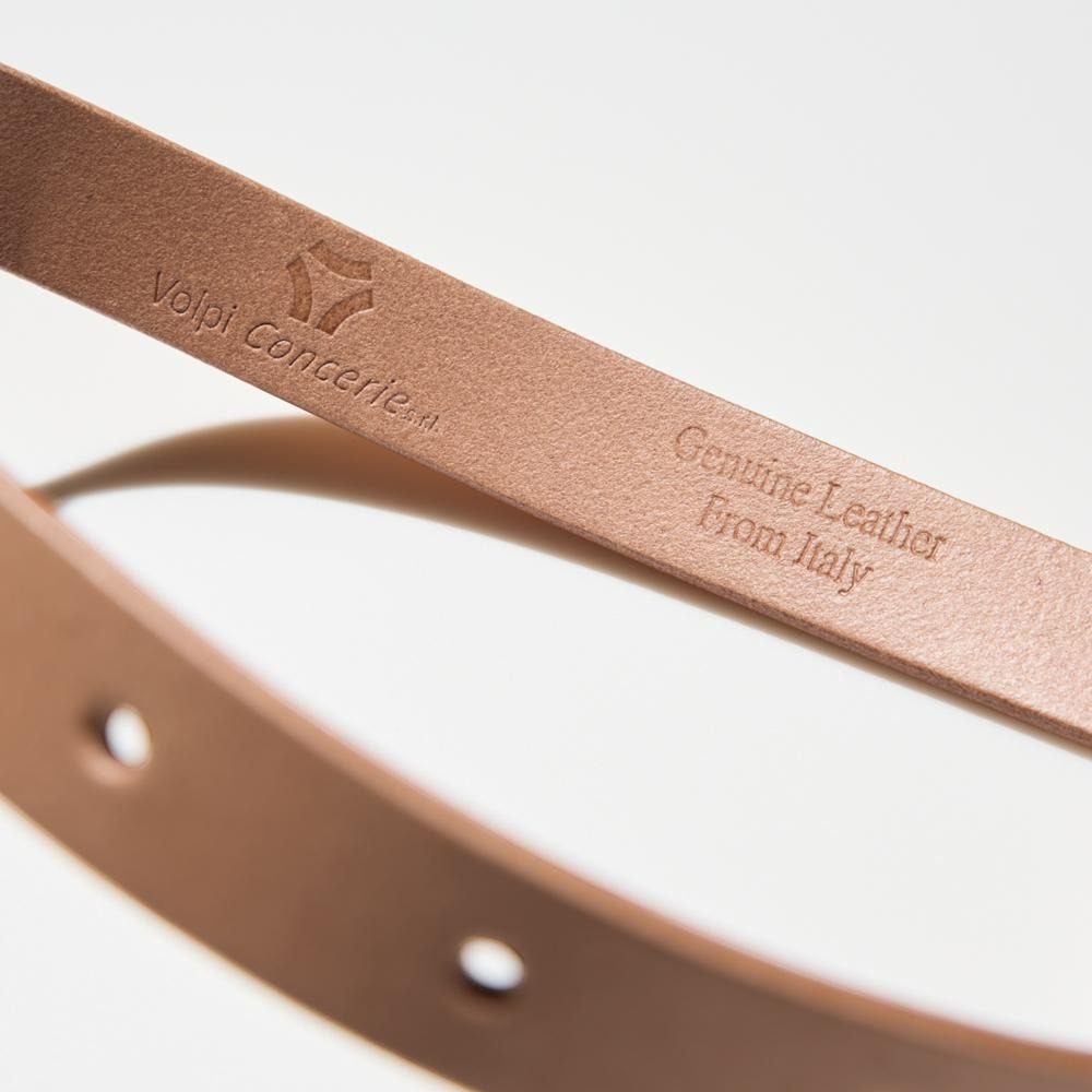 Yuan`s 『 品味生活』~ UNIQLO U系列 LEMAIRE設計聯名 義大利Volpi 窄版皮帶 M號 近全新-細節圖5