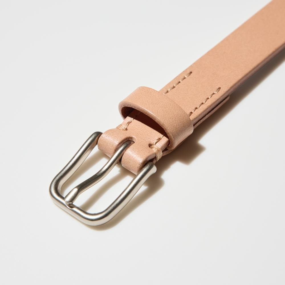 Yuan`s 『 品味生活』~ UNIQLO U系列 LEMAIRE設計聯名 義大利Volpi 窄版皮帶 M號 近全新-細節圖6