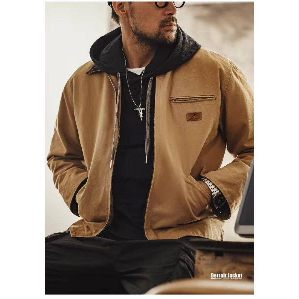 Yuan`s 『 品味生活』~馬登工裝 Detroit 底特律夾克 Carhartt卡哈特同款 鋪棉保暖款 超防風-細節圖9