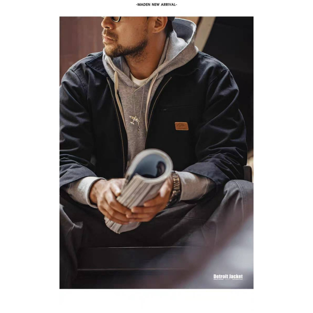 Yuan`s 『 品味生活』~馬登工裝 Detroit 底特律夾克 Carhartt卡哈特同款 鋪棉保暖款 超防風-細節圖11