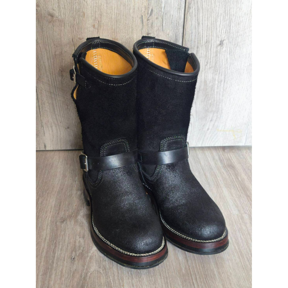 Yuan`s 『 品味生活』~ Quanshoemaker 固特異 黑臘肉皮 上蠟工程師靴 41碼 WESCO 9268-細節圖2