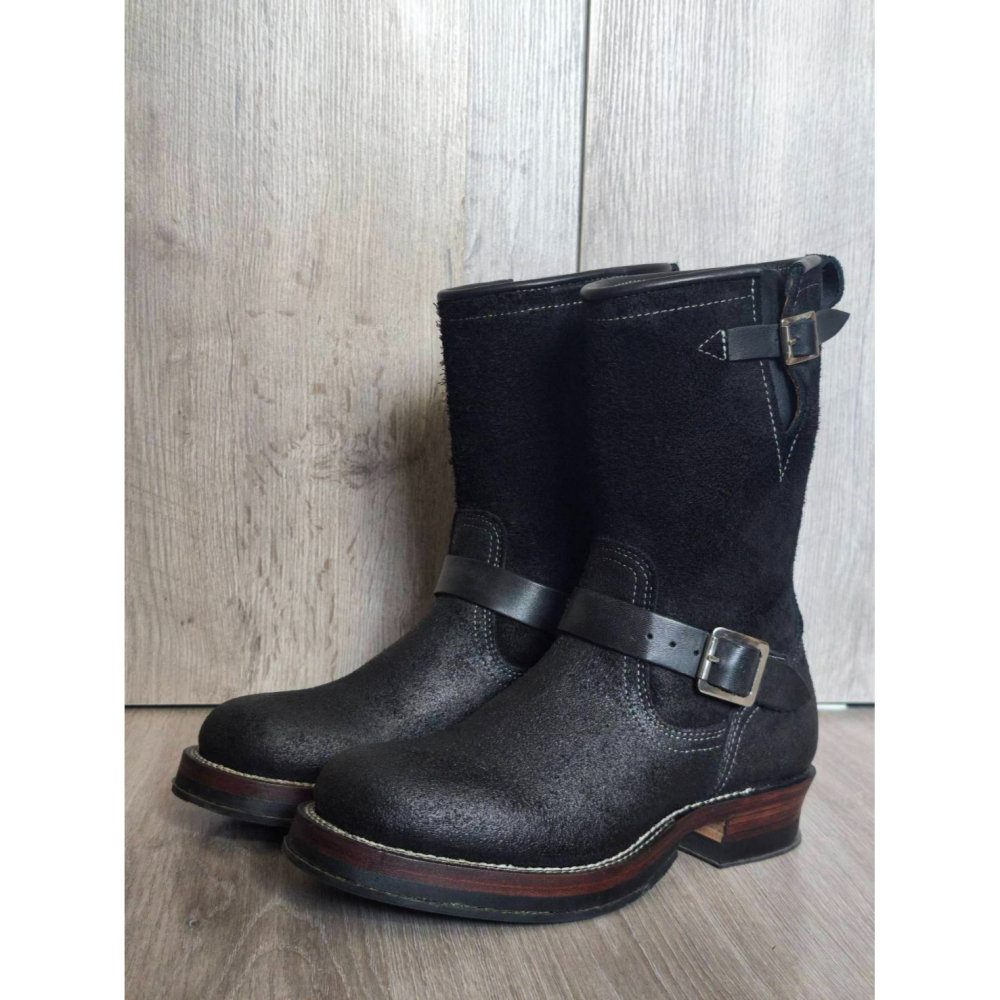 Yuan`s 『 品味生活』~ Quanshoemaker 固特異 黑臘肉皮 上蠟工程師靴 41碼 WESCO 9268-細節圖3