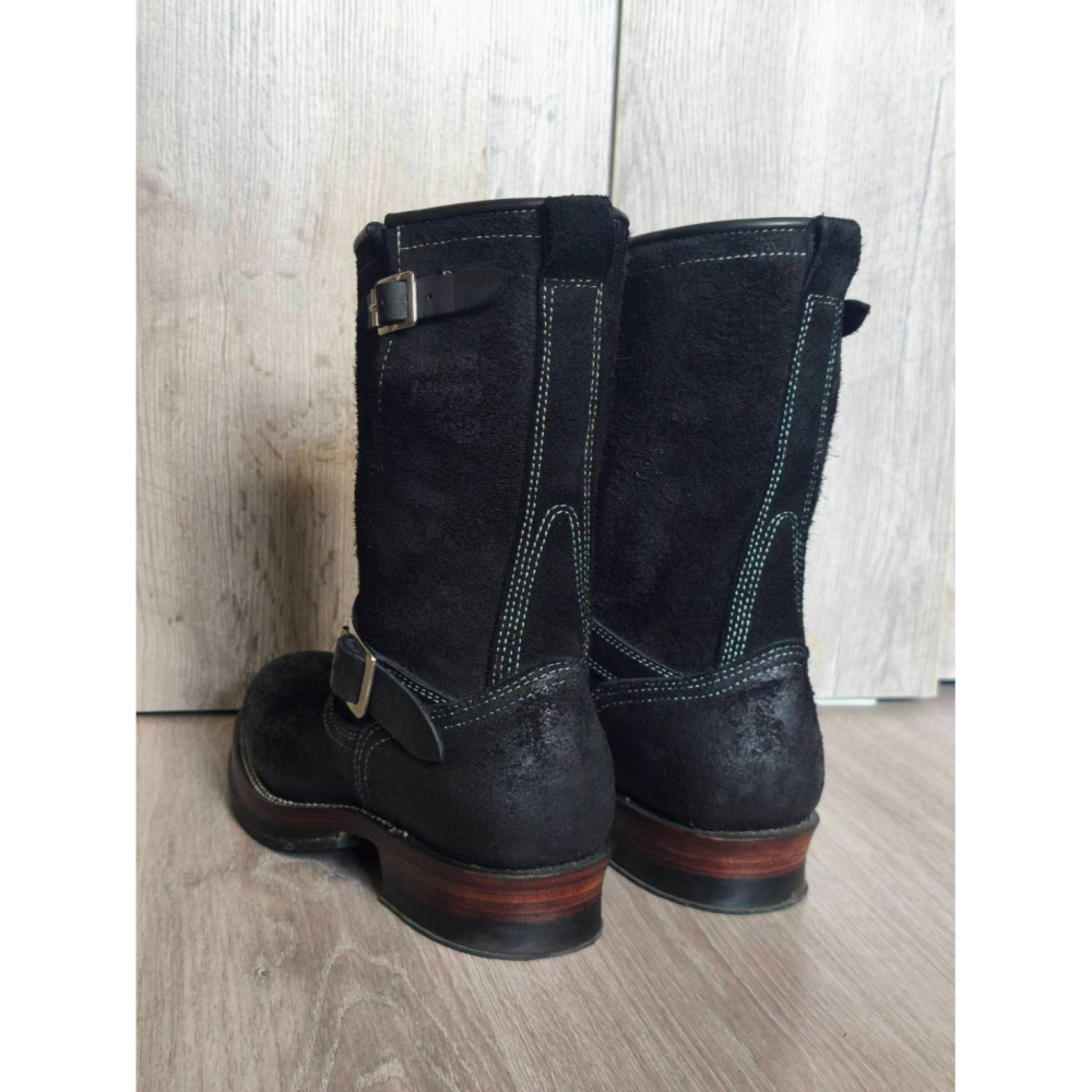 Yuan`s 『 品味生活』~ Quanshoemaker 固特異 黑臘肉皮 上蠟工程師靴 41碼 WESCO 9268-細節圖4