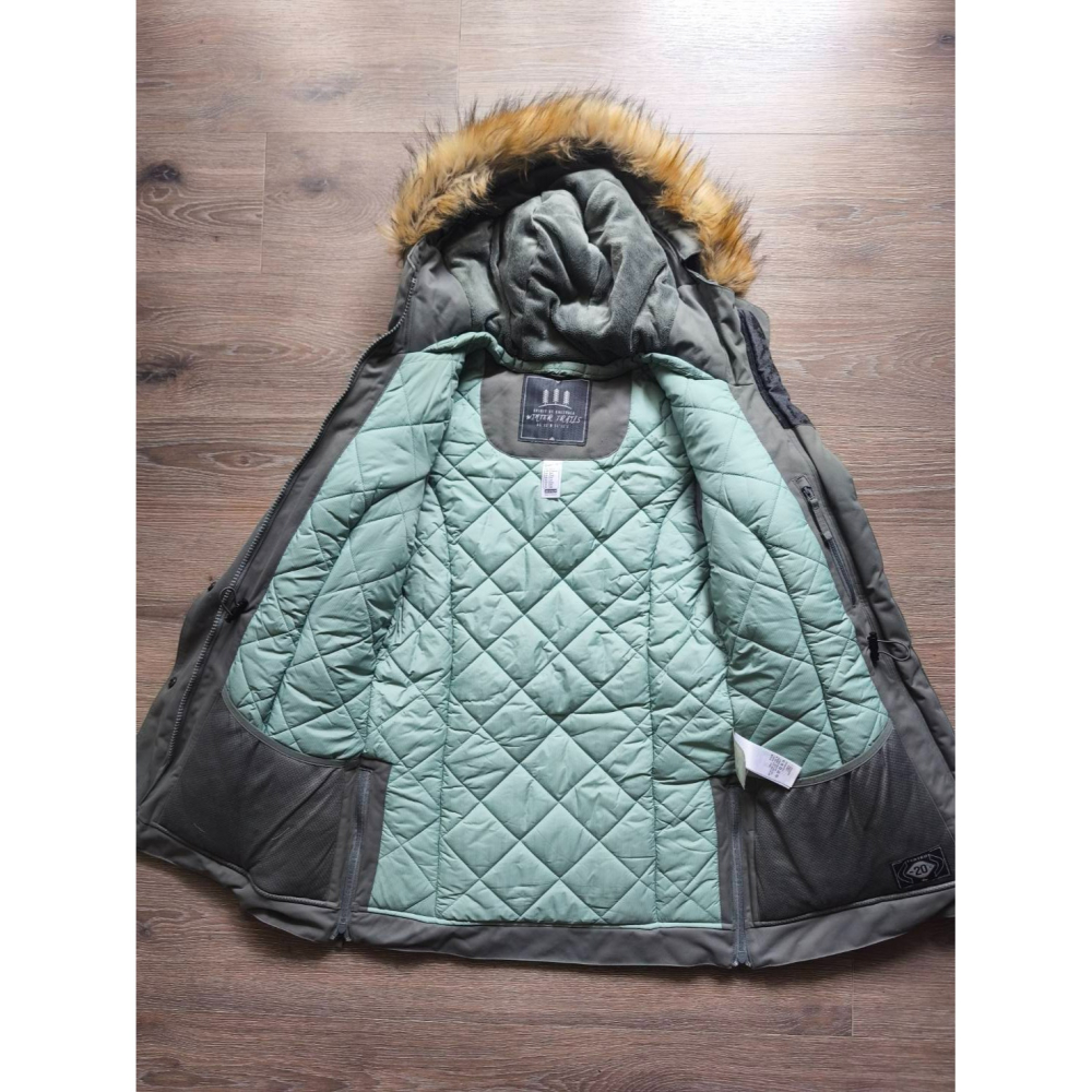 Yuan`s 『 品味生活』~QUECHUA 女 -20度 冬季防水登山健行外套 軍綠色 XS號 SH900 追極光必備-細節圖2