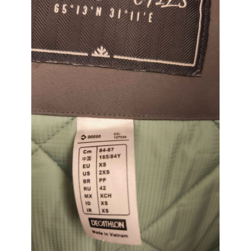 Yuan`s 『 品味生活』~QUECHUA 女 -20度 冬季防水登山健行外套 軍綠色 XS號 SH900 追極光必備-細節圖5