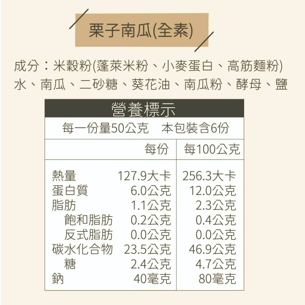 潤米｜栗南瓜米饅頭 (微糖/全素)【桃園嚴選】-細節圖2
