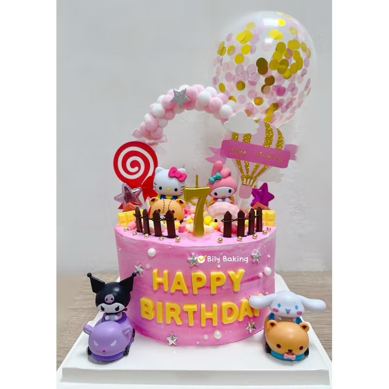 酷洛米 美樂蒂 大耳狗造型蛋糕6吋-細節圖2