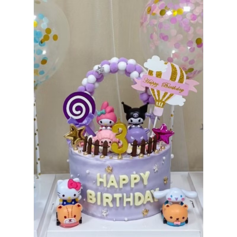 酷洛米 美樂蒂 大耳狗造型蛋糕6吋-細節圖3