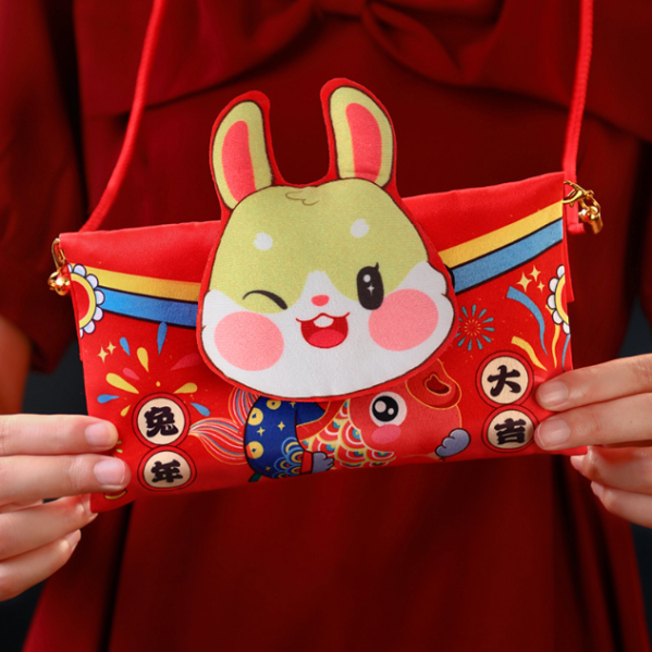 【現貨】J07-新年立體卡通布藝紅包 (捏捏會叫喔)-細節圖9
