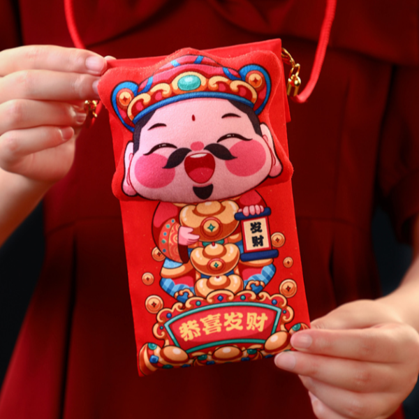 【現貨】J07-新年立體卡通布藝紅包 (捏捏會叫喔)-細節圖11