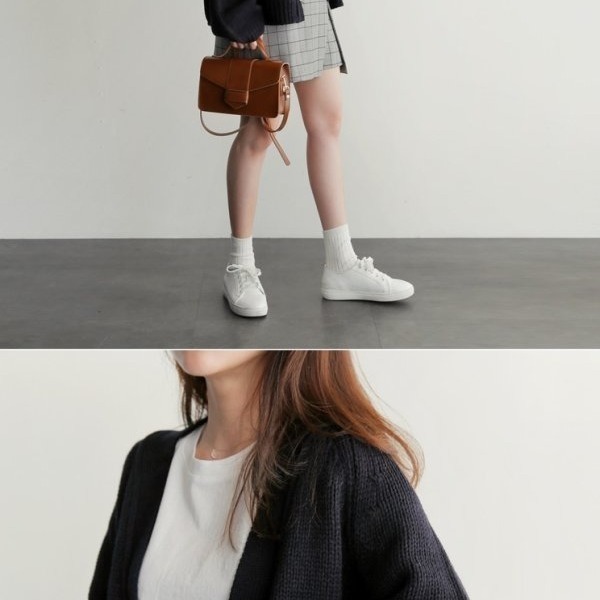 【現貨】P15-韓系慵懶chic短版針織毛衣-細節圖9