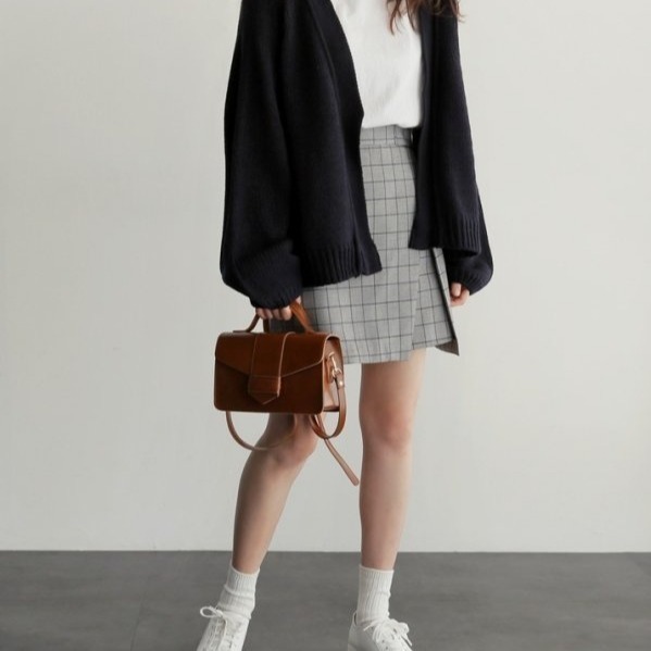 【現貨】P15-韓系慵懶chic短版針織毛衣-細節圖6