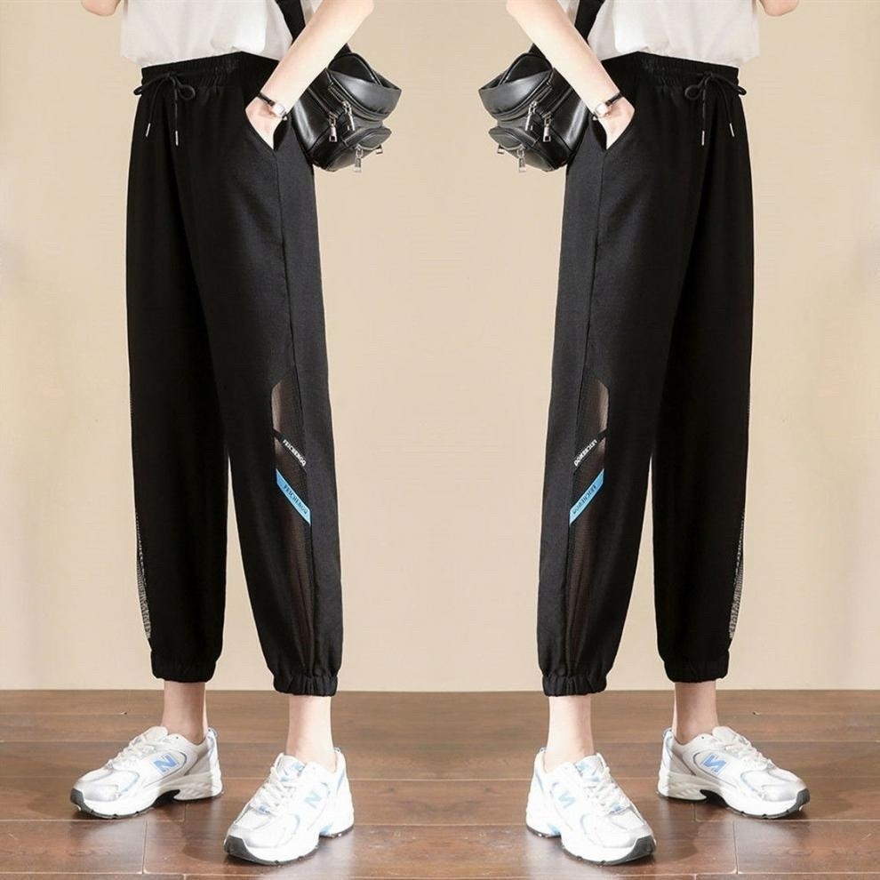 【現貨】U23-夏季女士冰絲速乾防曬休閒褲-細節圖2